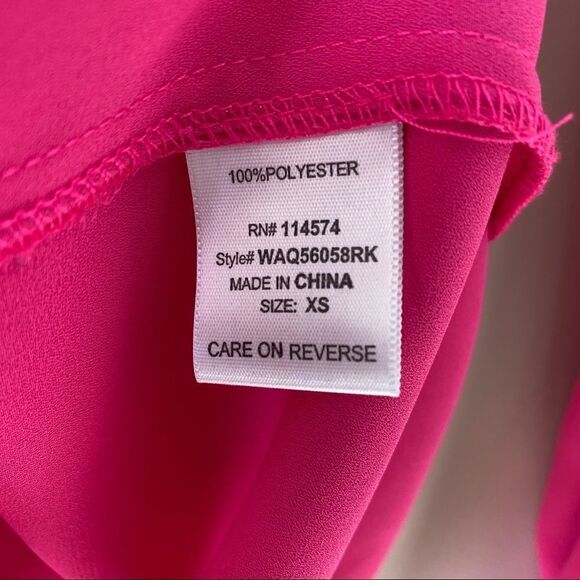 RO&DE Hot Pink Hidden Button Down Long Sleeve - Picture 8 of 8